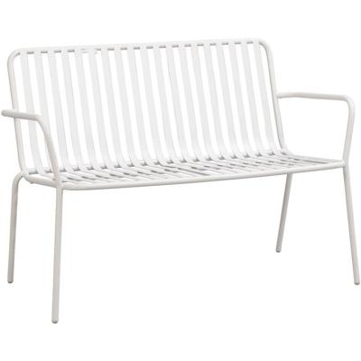 Leen Bakker - Tuinbank Vence - Zand - 81x114x62 Cm - Metaal - Beige