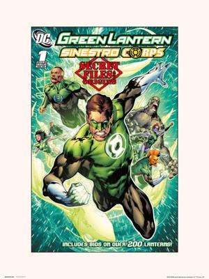 Kunstdruk DC Comics Green Lantern Sinestro Corps 1 30x40cm