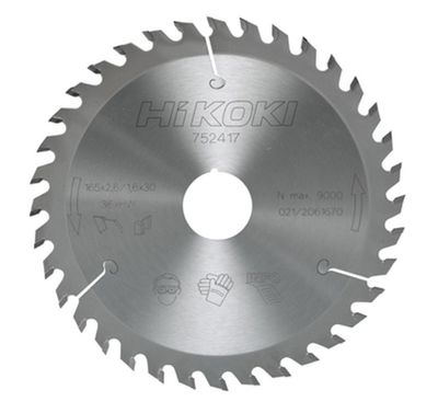 Hikoki Accessoires Hardmetalen Cirkelzaagblad 165X30/20 Z18 Dun Met Flr Tandvorm Voor Accumachines - 752412
