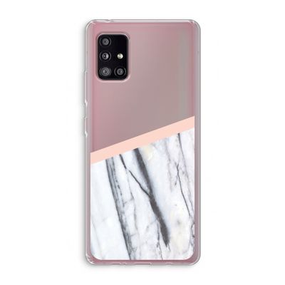A touch of peach: Samsung Galaxy A51 5G Transparant Hoesje