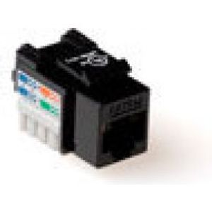 ACT Keystone Jack CAT5E unshielded down zwart