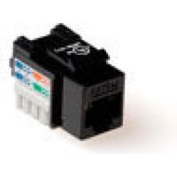 ACT Keystone Jack CAT5E unshielded down zwart