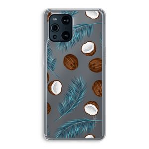 Kokosnoot roze: Oppo Find X3 Transparant Hoesje
