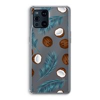 Kokosnoot roze: Oppo Find X3 Transparant Hoesje Kokosnoot roze: Oppo Find X3 Transparant Hoesje