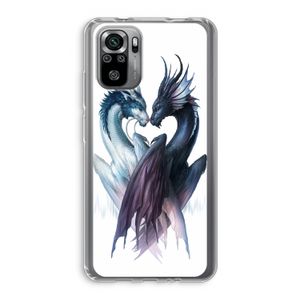 Yin Yang Dragons: Xiaomi Redmi Note 10S Transparant Hoesje
