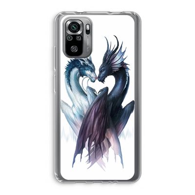 Yin Yang Dragons: Xiaomi Redmi Note 10S Transparant Hoesje