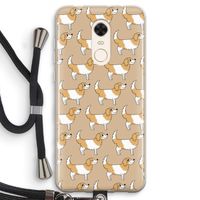 Doggy: Xiaomi Redmi 5 Transparant Hoesje met koord