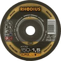 Rhodius 211095 Doorslijpschijf recht 150 mm 1 stuk(s) RVS, Staal