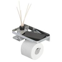 Toiletrolhouder Tiger Caddy Met Planchet Chroom - thumbnail