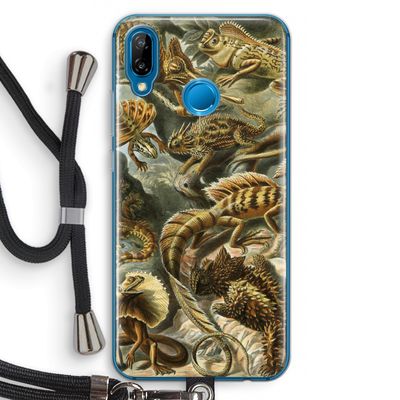 Haeckel Lacertilia: Huawei P20 Lite Transparant Hoesje met koord