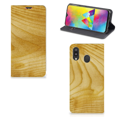 Samsung Galaxy M20 Book | Wallet Case | Licht Hout