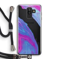 Zweverige regenboog: Samsung Galaxy J8 (2018) Transparant Hoesje met koord Zweverige regenboog: Samsung Galaxy J8 (2018) Transparant Hoesje met koord