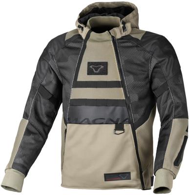 MACNA Rebelite, Doorwaai motorjas heren, Zwart Grijs camo Taupe