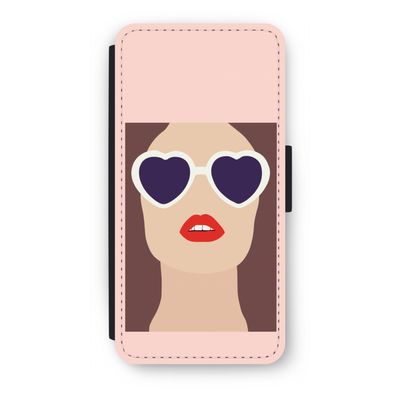 Red lips: iPhone SE 2020 Flip Hoesje