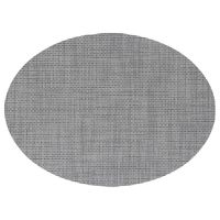 Ovale placemat Maoli taupe kunststof 48 x 35 cm - thumbnail