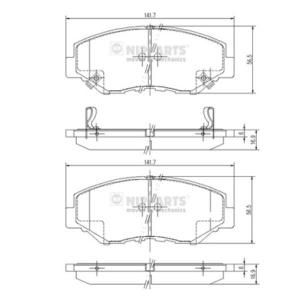 Nipparts Remblokset J3604061