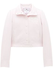 Courrèges veste à patch logo poitrine - Rose