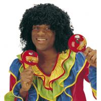 Carnaval verkleed pruik braziliaan Ruud - zwart haar - heren Carnaval verkleed pruik braziliaan Ruud - zwart haar - heren