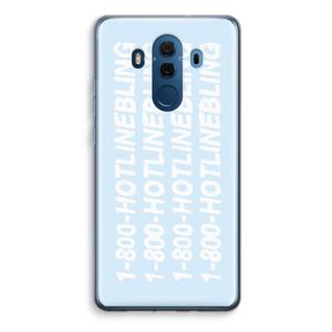 Hotline bling blue: Huawei Mate 10 Pro Transparant Hoesje