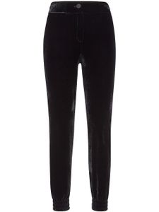 Philipp Plein pantalon en velours à taille élastique - Noir