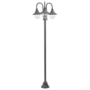 VidaXL Paalverlichting tuin e27 220 cm aluminium brons 3-delig