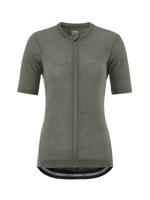 Craft everyday wool korte mouw fietsshirt dames leaf melange