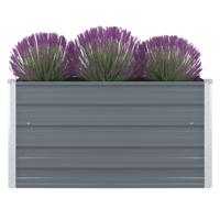 VidaXL Plantenbak verhoogd 100x100x45 cm gegalvaniseerd staal grijs
