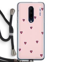 Hartjes: OnePlus 7 Pro Transparant Hoesje met koord