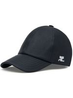 Courrèges casquette en cuir - Noir - thumbnail