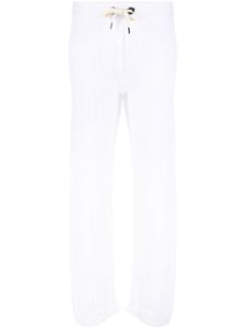 Brunello Cucinelli pantalon évasé Nari à design nervuré - Blanc