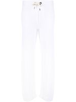 Brunello Cucinelli pantalon évasé Nari à design nervuré - Blanc