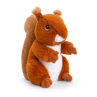 Pluche knuffel dier rode eekhoorn 18 cm - thumbnail