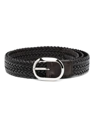 TOM FORD ceinture en cuir à design tressé - Marron