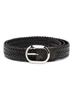 TOM FORD interwoven leather belt - Marron