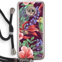 Papegaaien: Motorola Moto G6 Transparant Hoesje met koord