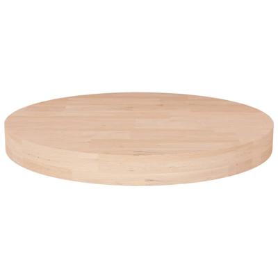 Tafelblad rond Ø40x4 cm onbehandeld massief eikenhout