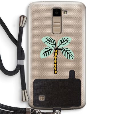 Palmboom: LG K10 (2016) Transparant Hoesje met koord