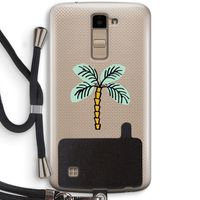 Palmboom: LG K10 (2016) Transparant Hoesje met koord Palmboom: LG K10 (2016) Transparant Hoesje met koord