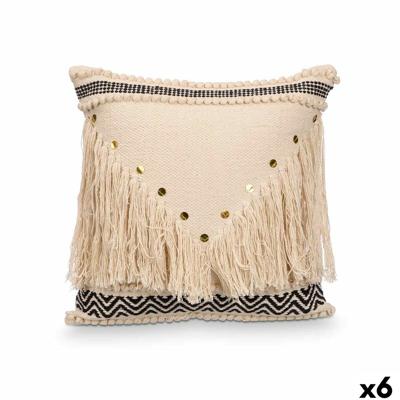 Kussen GiftDecor 4740 Zwart Natuurlijk 45 x 15 x 45 cm (6 Stuks)