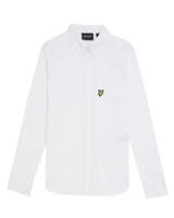 Lyle & Scott winter oxford shirt jongens - wit