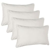 Bank/sierkussens Sophia - 4x stuks - 30 x 50 cm - polyester met rits