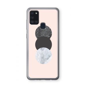 Marmeren cirkels: Samsung Galaxy A21s Transparant Hoesje