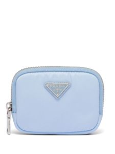 Prada portefeuille Re-Nylon à fermeture zippée - Bleu