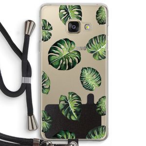 Tropische bladeren: Samsung Galaxy A3 (2016) Transparant Hoesje met koord