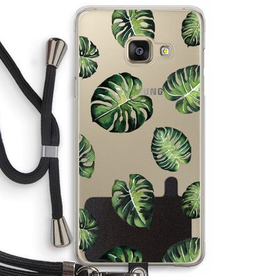 Tropische bladeren: Samsung Galaxy A3 (2016) Transparant Hoesje met koord