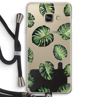 Tropische bladeren: Samsung Galaxy A3 (2016) Transparant Hoesje met koord