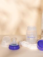 Set van 4 LANSINOH 160 ml bewaarpotjes voor moedermelk wit