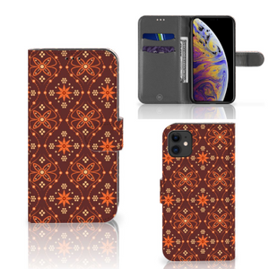 Apple iPhone 11 Telefoon Hoesje Batik Brown