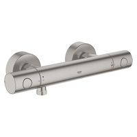 GROHE Grohtherm 1000 Cosmopolitan M douchekraan thermostatisch met koppelingen EcoJoy en volumegreep met ecobutton supersteel 34065DC2 - thumbnail