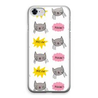Meow: iPhone 8 Transparant Hoesje